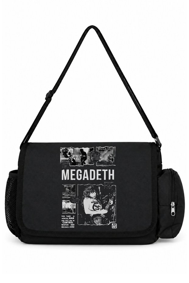 Megadeth Rock Metal Music Band Printed School, Sports, Office Multi-Purpose Messenger Bag