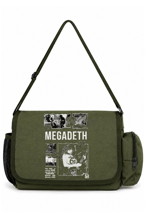 Megadeth Rock Metal Music Band Printed School, Sports, Office Multi-Purpose Messenger Bag