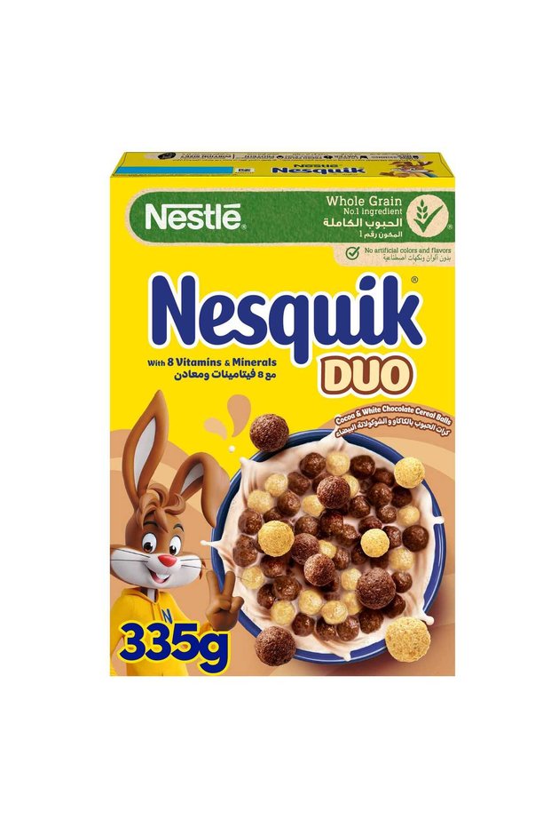 Nesquik Duo Breakfast Cereal 335 g