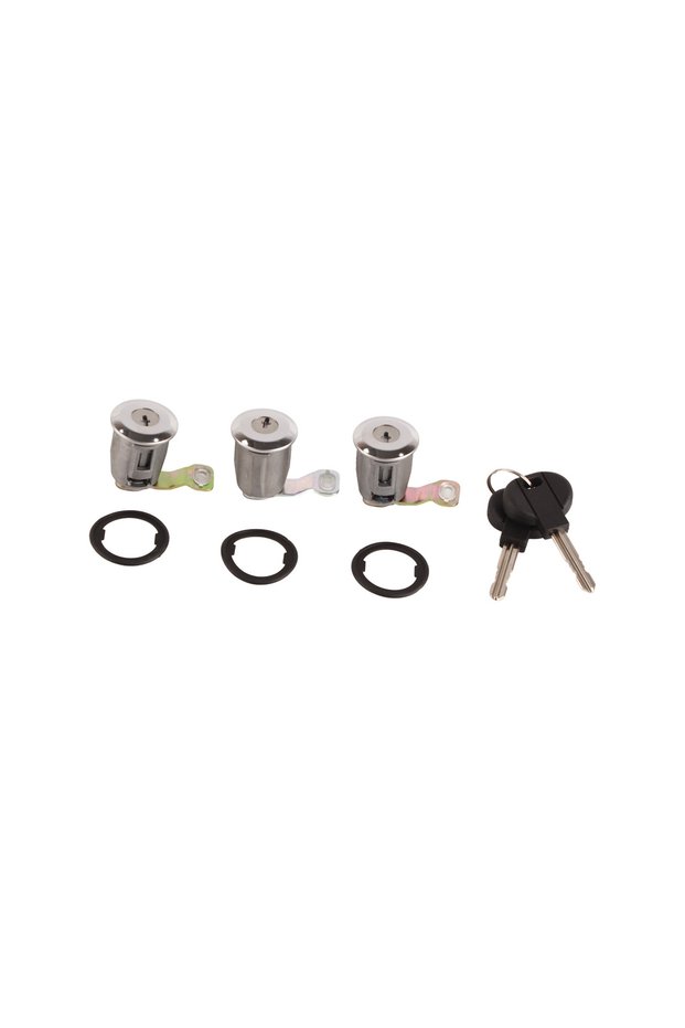 Option 1 252522 Car Door Lock Barrel Set with Keys for Citroen Berlingo Xsara Door Lock Set for Peug
