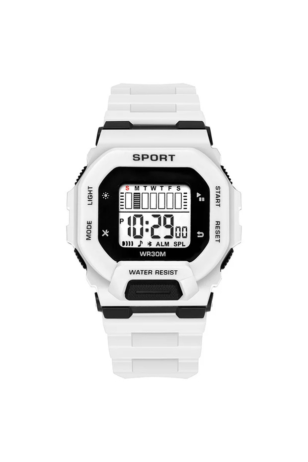 White YIKAZE Men Women Sports Watches Multifunction Military Digital Watch Waterproof Fitenss Electr