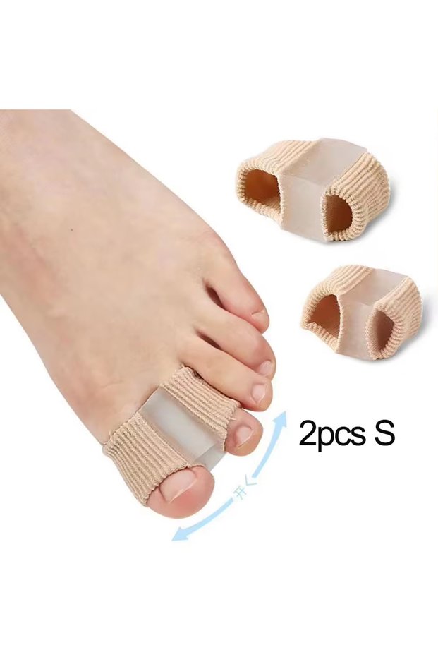 2pcs S Silicone Toe Spreader Finger Separator Valgus Corrector Thumb Correction Straightener Foot Ca