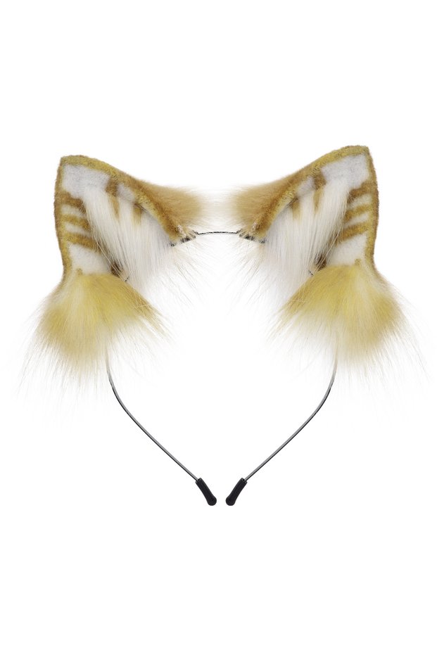 Tuowhite Animal Fox Cat Dog Ears Headband Handmade Faux fur Headwear Parties Cosplay Headpiece