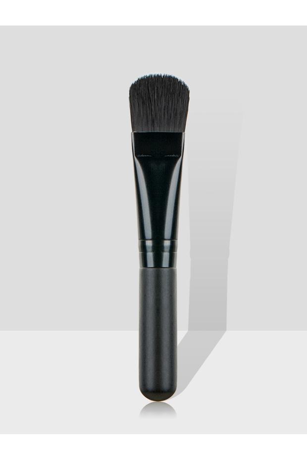 black Ronshadow Single Portable Woonden Handle Mask Cream Makeup Brush Facial Face Skin Care Make up