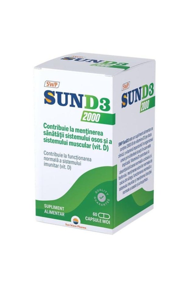 Sun-D3 2000UI - Pharma, 60 capsules