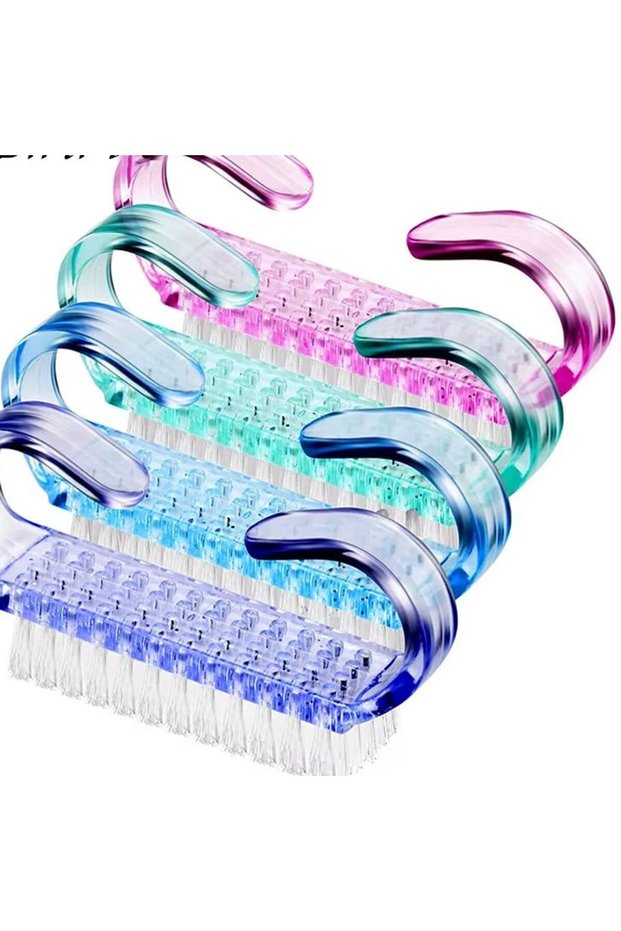 A214- Mix 3pcs 9/6/3pcs Plastic Nail Brushes Mix Color Nail Hand Scrubbing Cleaning Brush Dust Clea