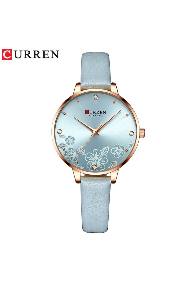 E 9068 Women's Watch Quartz Wristwatch Slim Minimalist Printed Rhinestone Small-Dial L