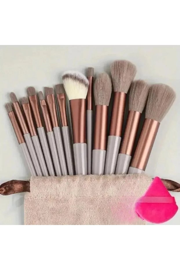 brown pp Makeup Brush Set Soft Fluffy Professiona Cosmetic Foundation Powder Eyeshadow Kabuki Blendi