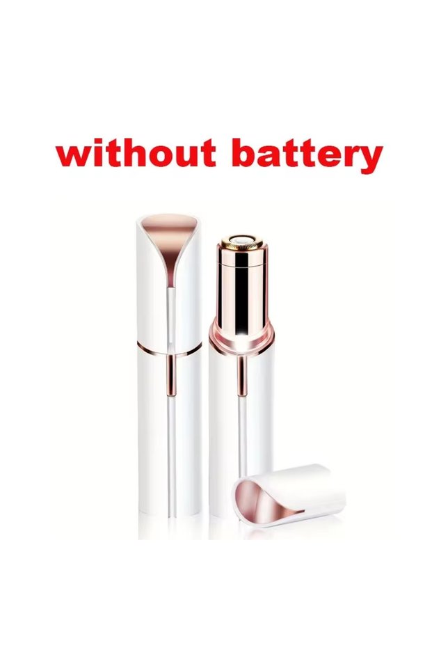 Battery Mode White Chic Lipstick Style Electric Hair Remover USB Battery Operated Portable Epilator