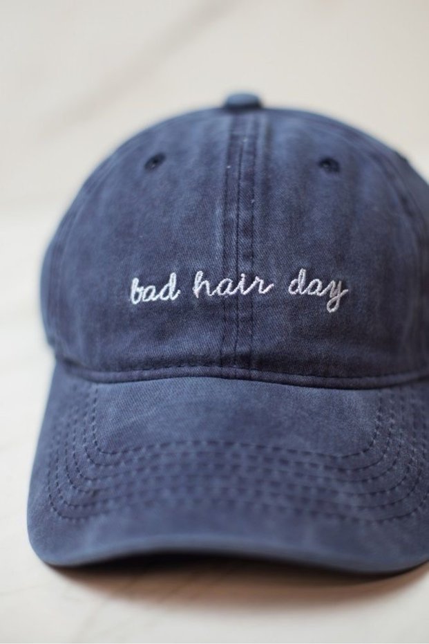 Bad Hair Day Embroidered Washable Hat |   Cap