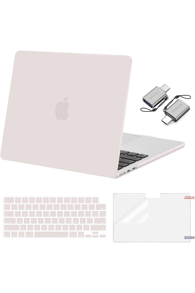 متوافق مع حافظة MacBook Air 13 2026-2022، رمادي حجري