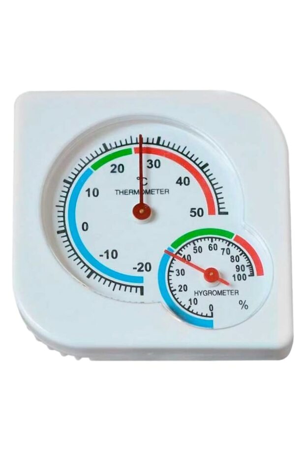Room thermometer with hygrometer