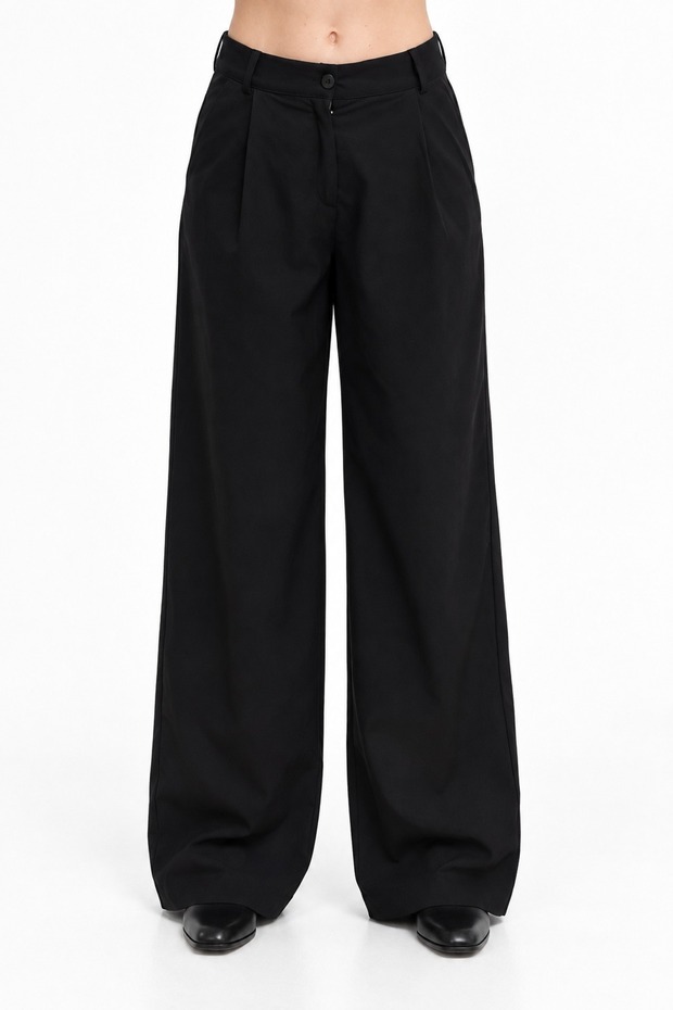 High waist wide leg women's pants