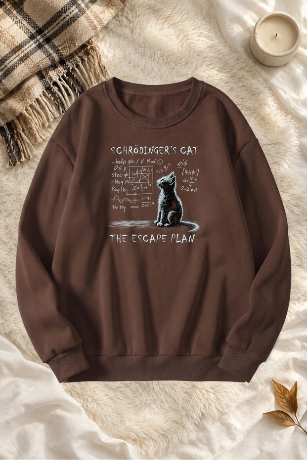 Unisex Printed Crew Neck Sweatshirt