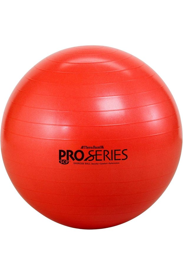 Exercise Ball, Professional Series Stability Ball with 75 cm Diameter for Athletes 6'2" to 6'8" Tall, Slow Deflate Fitness Ball for Improved Posture, Balance, Yoga, Pilates, Core, Blue
