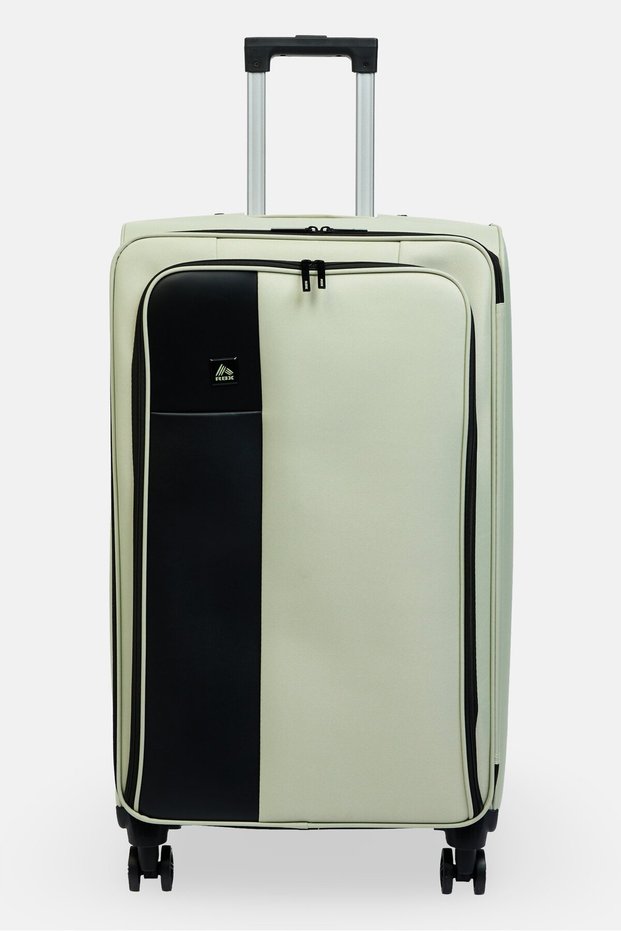 32 Inch Brand Logo Soft-shell Check In Spinner Luggage, Mint Green