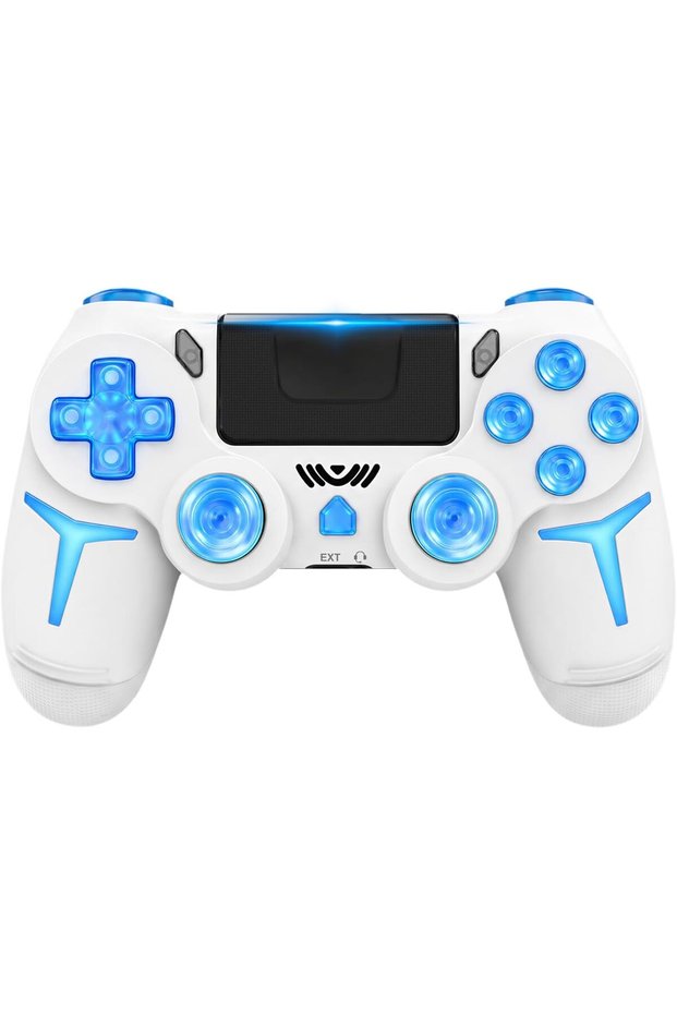 وحدة تحكم لاسلكية لـ PS4/Slim/Pro، وحدة تحكم بلوتوث لـ PS4 مع كابل شحن، لوحة لمس متعددة الاستخدامات