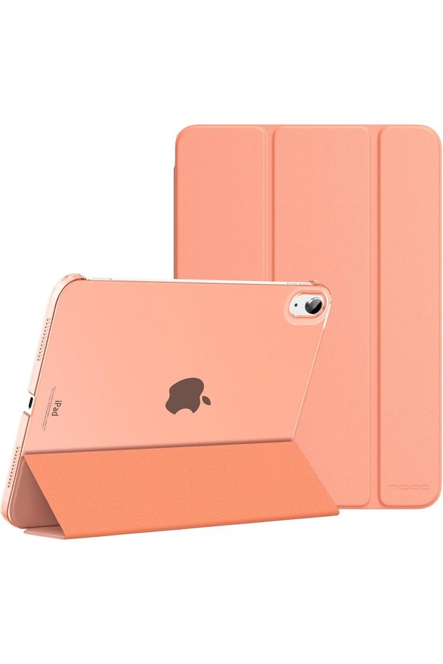 غطاء لجهاز iPad (A16) الجيل الحادي عشر، غطاء لجهاز iPad الجيل العاشر، برتقالي مشمشي