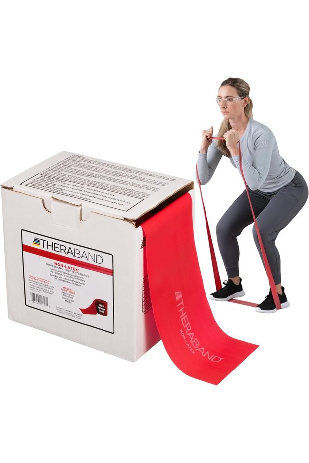 Resistance Band, 50-Yard Roll, Latex Elastic Band for Exercise, Stretching, Physical Therapy, Yoga, Pilates, Home Workouts, Cut-to-Length, Color-Coded Levels