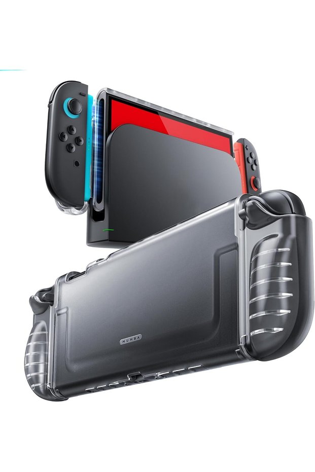Clear Case for Nintendo Switch 2 2025, Crystal Protective Clear Cover with Quick-Release Joy-Con Des