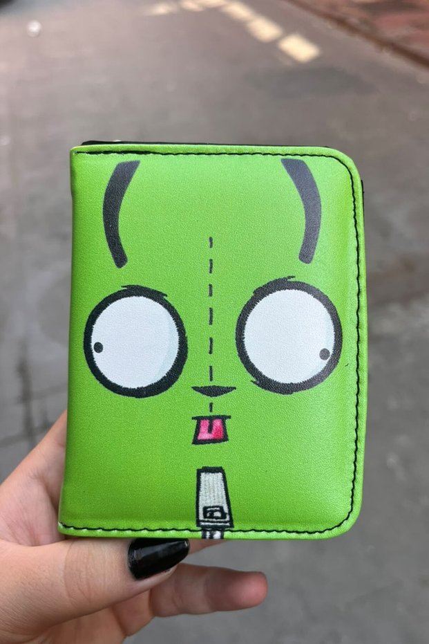 Green Invader Zim Gir Unisex Wallet