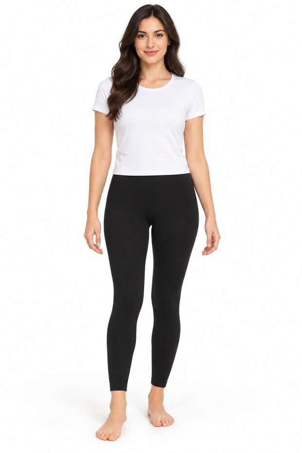 Women's Thermal Underwear Bottom Black Long Leggings Winter Underwear