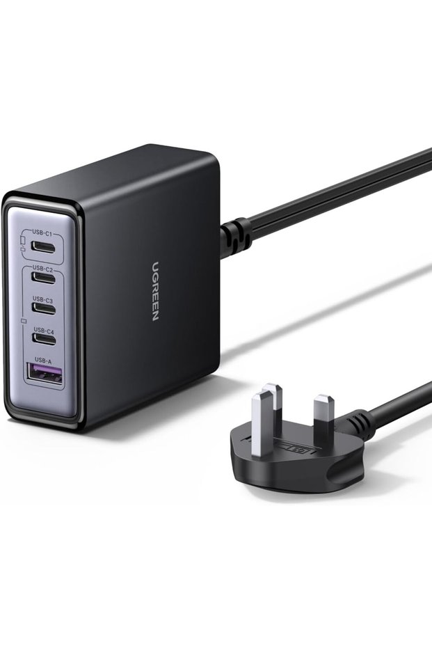 محطة شحن Nexode بقوة 65 واط مع 5 منافذ USB-C، محول شحن سريع بتقنية GaN
