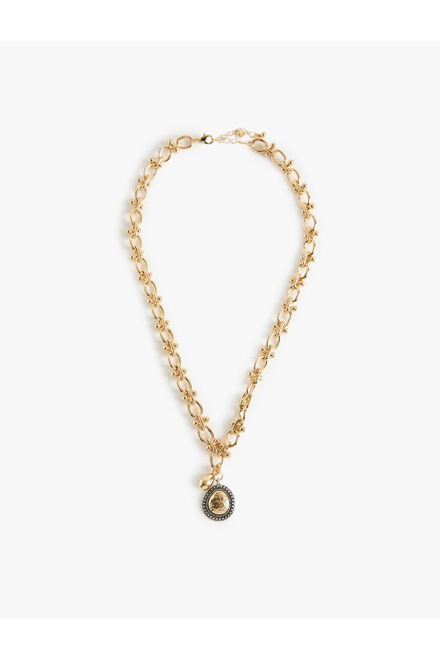 Medallion Pendant Chain Necklace