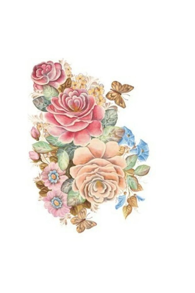 T08 Svetlana Zhurkina 17X25 cm Easy Transfer (Ready Transfer Paper with Floral Pattern)