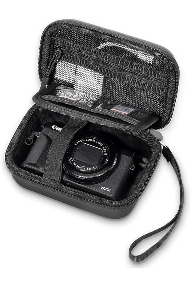 حافظة كاميرا رقمية صلبة من ProCase لكاميرا كانون G7X Mark III - أسود