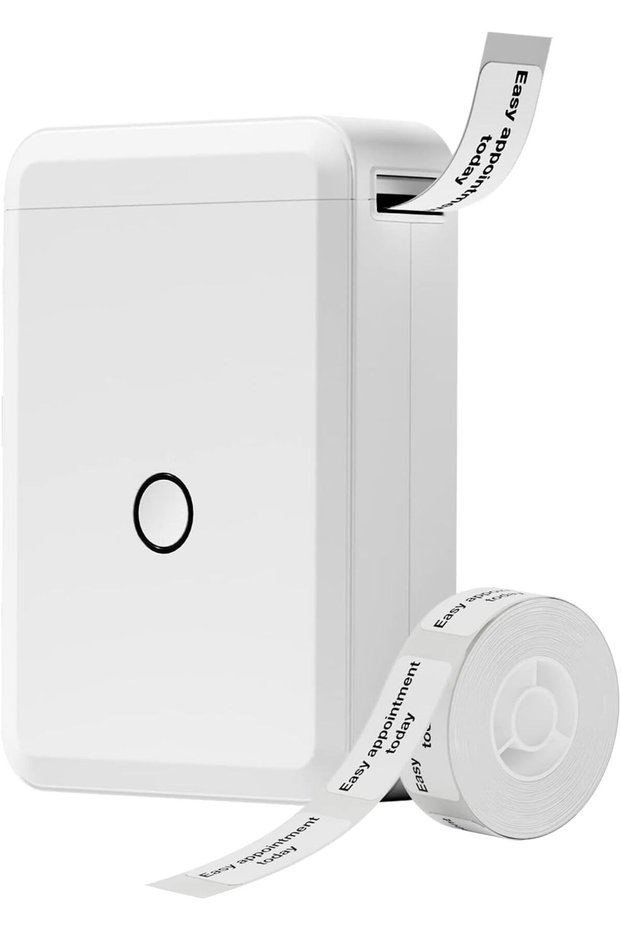 Label Maker Machine Portable Bluetooth Label Maker with Tape, Thermal Label Printer Multiple Templates for Phone, Mini Label Sticker Printer for Business Office Organization (Green)