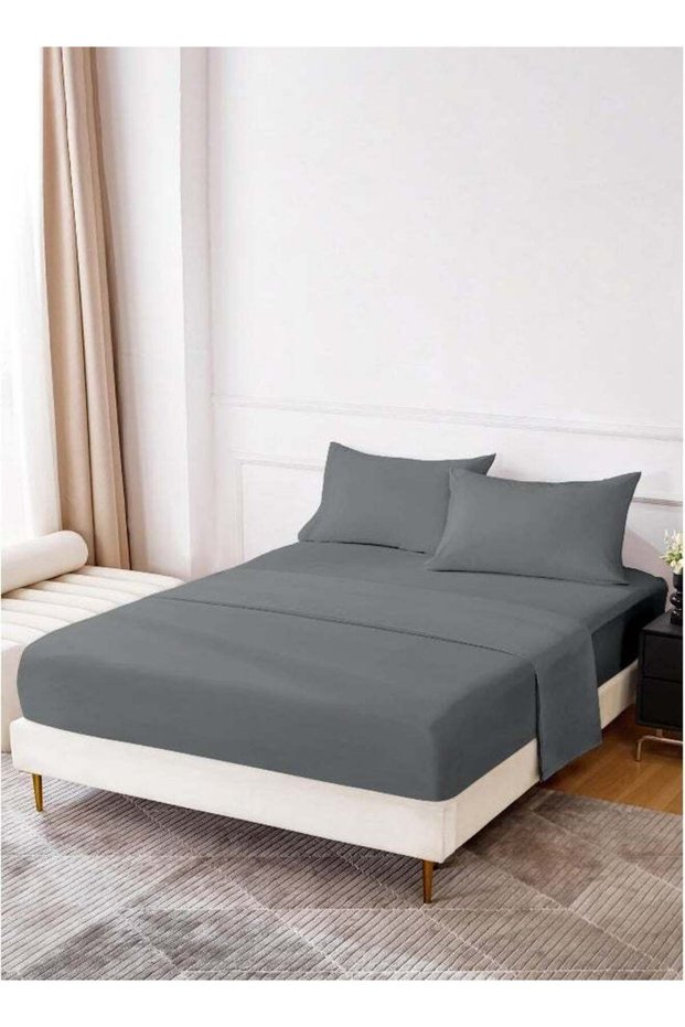 Queen Size 4Pc Fitted Sheet Set | Soft Microfiber Material |