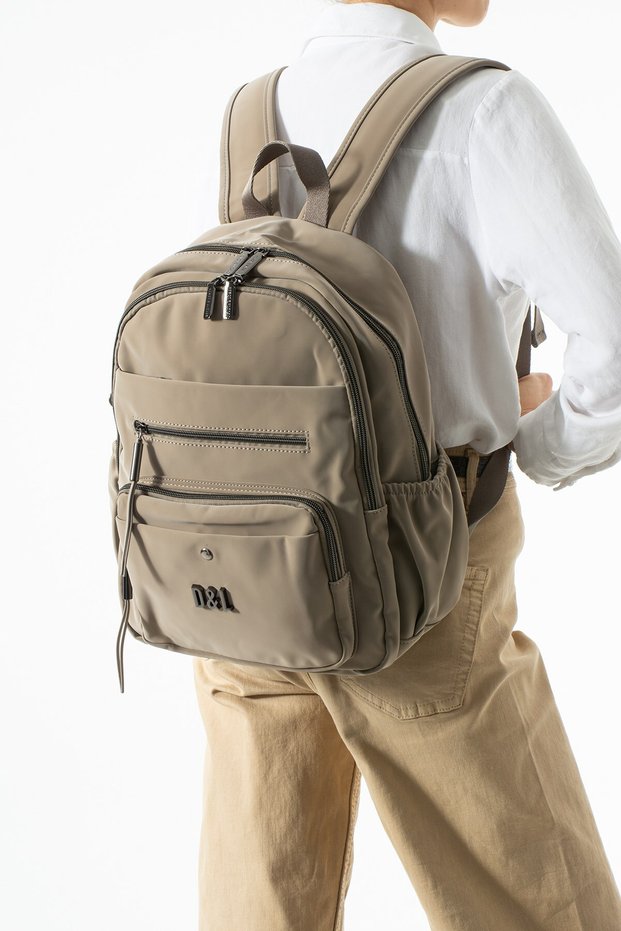 Soft Touch Premium Gummy Fabric, Women's Backpack - Model: (D&L-14-19D)