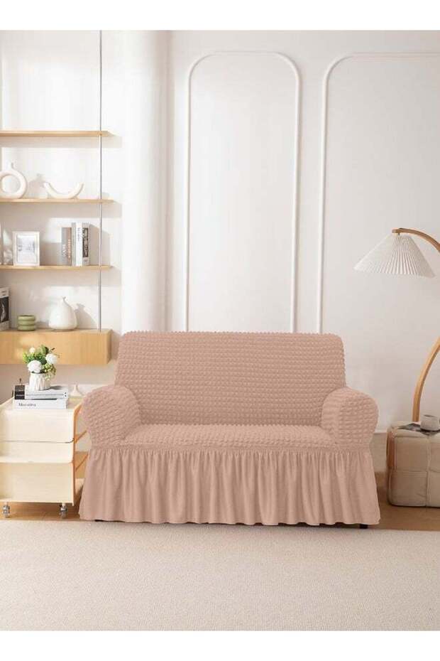 Stretch Fit 3D Bubble Sofa Cover, Soft Slipcover Fabric - Gr