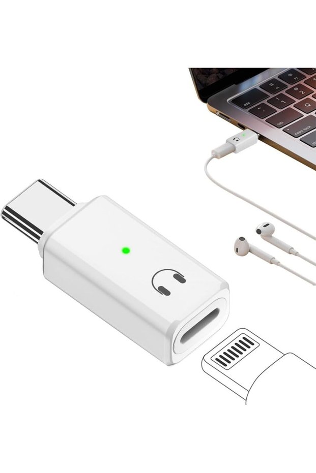 محول USB C إلى Lightning مع مؤشر ضوئي لسلسلة iPhone 15 وMacBook وأجهزة USB-C الأخرى