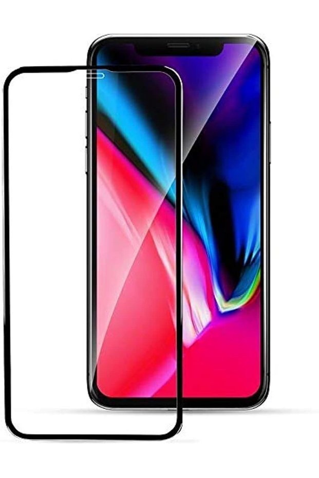 آيفون XR (6.1 بوصة) من آبل، زجاج مقوى مقاوم للخدوش بتقنية اللمس خماسي الأبعاد، بتغطية كاملة منحنية ثلاثية الأبعاد.