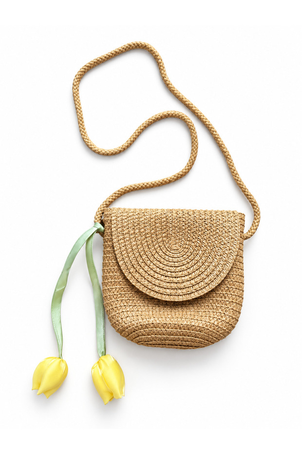 Little Girl's Bag with Tulip Detail