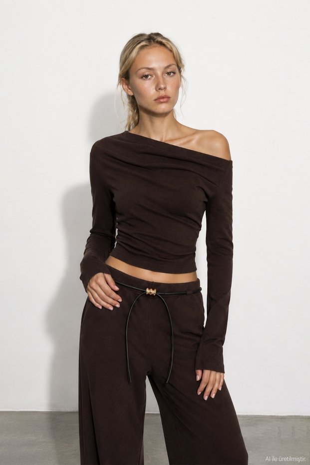 Women's Blouse Blz02611 Brown