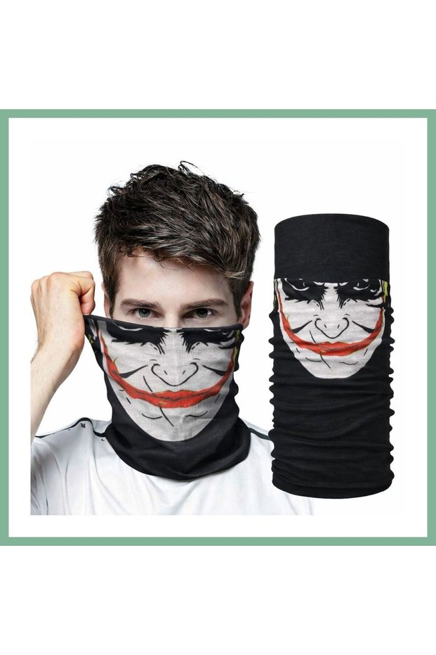 Joker Patterned Multi-Purpose Buff Face, Neck and Bandana Mask No. 5 Bsk2026