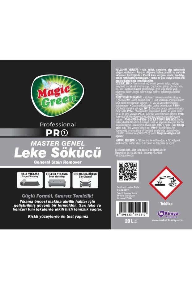 MASTER GENEL LEKE SÖKÜCÜ 20LT