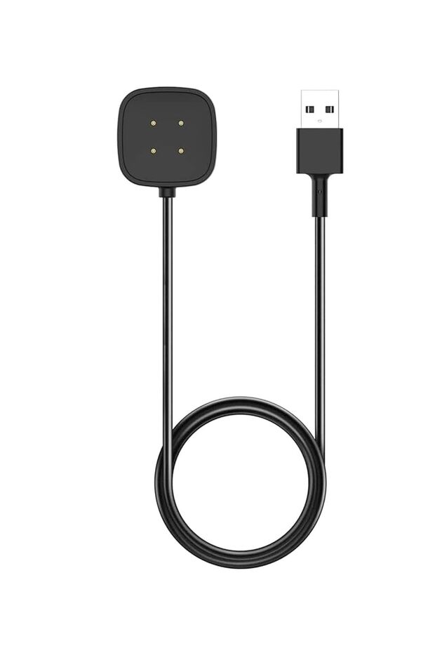 كابل شحن USB من النوع C إلى A بطول 3.3 قدم/1 متر لـ Fitbit Versa 4/3/Sense 2/Sense