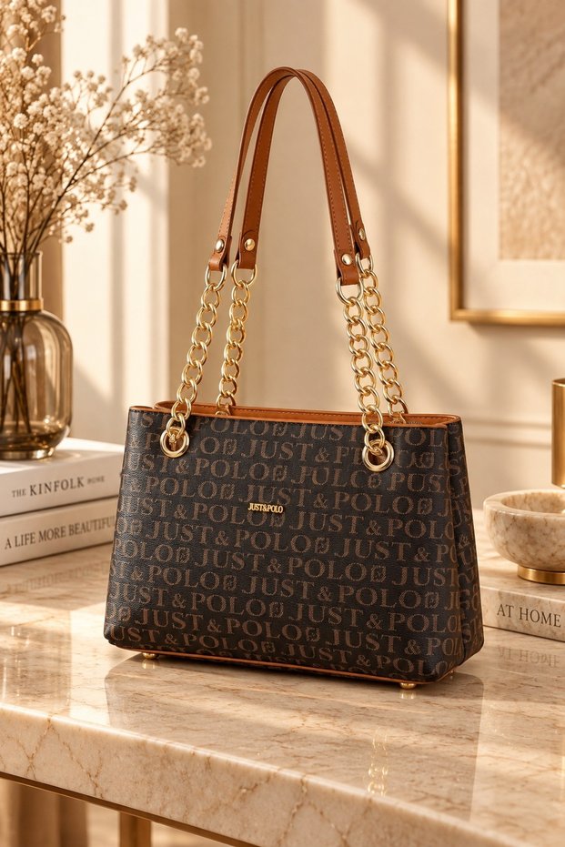 Brown Tan Original Women's Shoulder and Hand Bag
