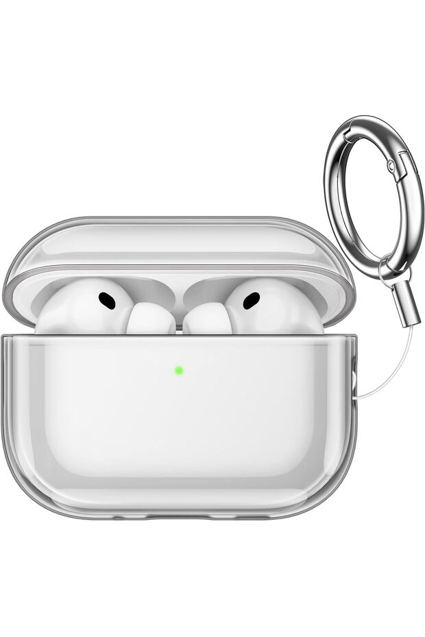Clear Case for AirPods Pro 3, Anti-Scratch, Black