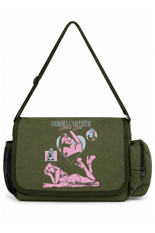 Sabrina Carpenter Singer Printed School, Sports, Office Multi-Purpose Messenger Bag