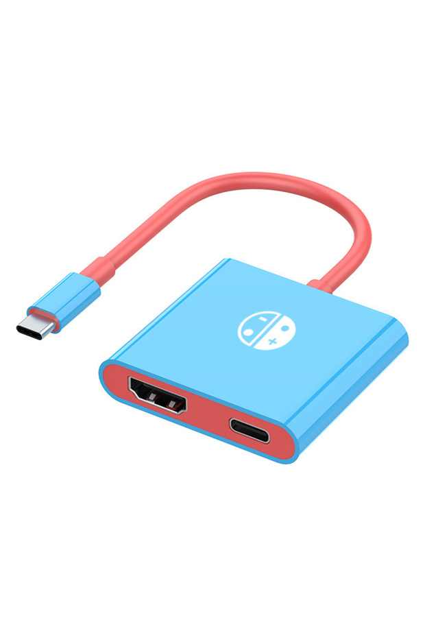 D USB C to HDMI-Compatible Cable Adapter 3 in 1 Type-C Hub Thunderbolt 3 4K Output 100W PD P