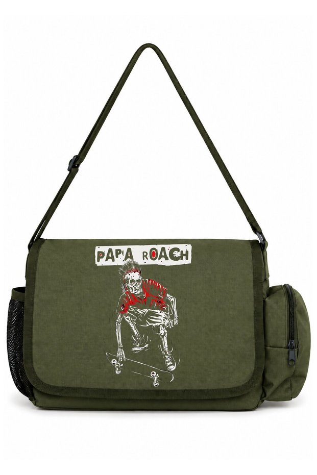 Papa Roach Rock Metal Music Band Printed School, Sports, Office Multi-Purpose Messenger Bag