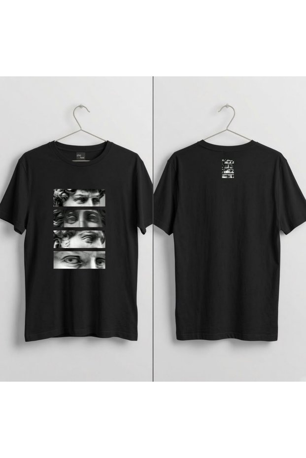 Classic Sculptures Printed 100% Cotton Crew Neck T-Shirt