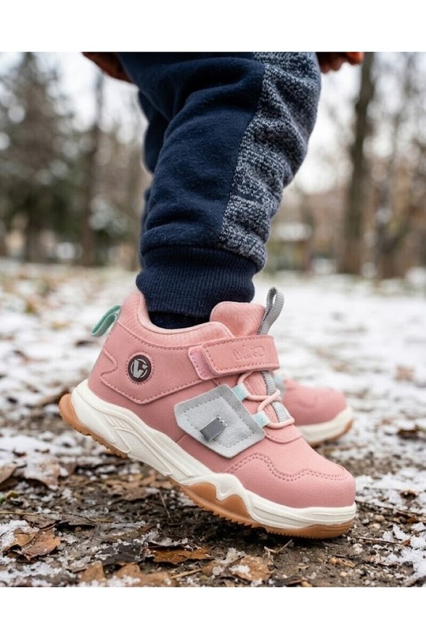 Outdoor winter baby kids casual boots pink