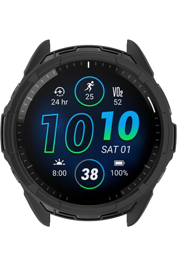 غطاء حماية متوافق مع ساعة Garmin Forerunner 965 - غطاء واقٍ مصنوع من مادة TPU.