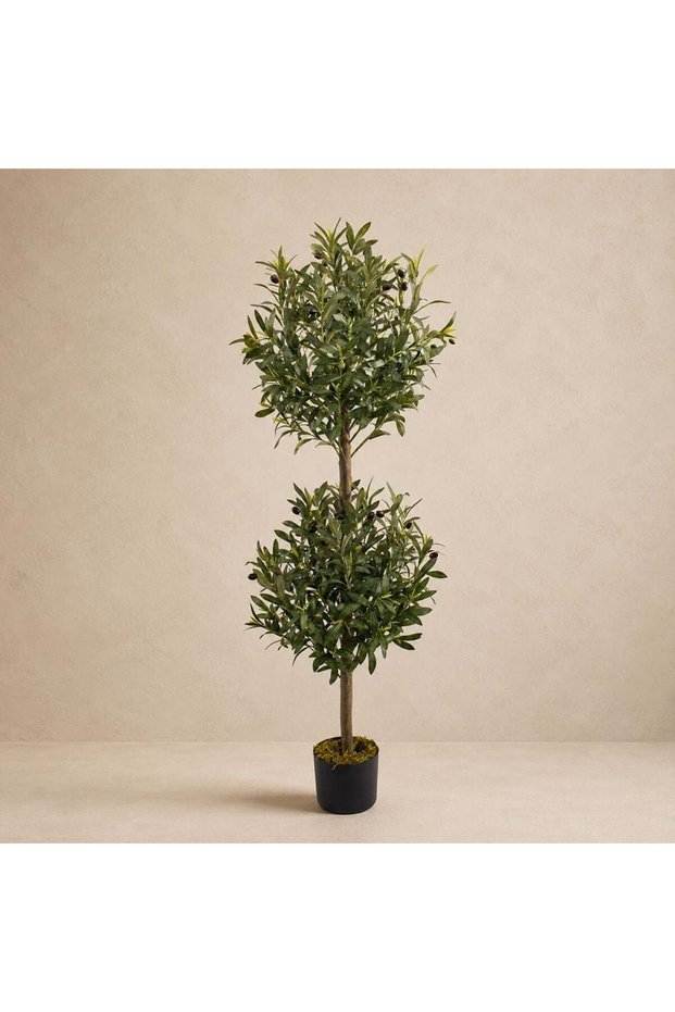Twin Sphere Olive Tree - 150Cm, Green, Lush Tree, Polyeste